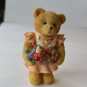 Adorable Bear Figurine with Basket